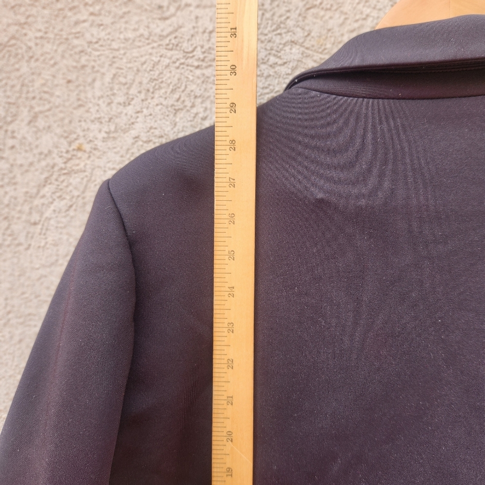 GOOD AMERICAN Women's Waisted Stretch Blazer Size 5 Extra Large Black - Picture 9 of 10
